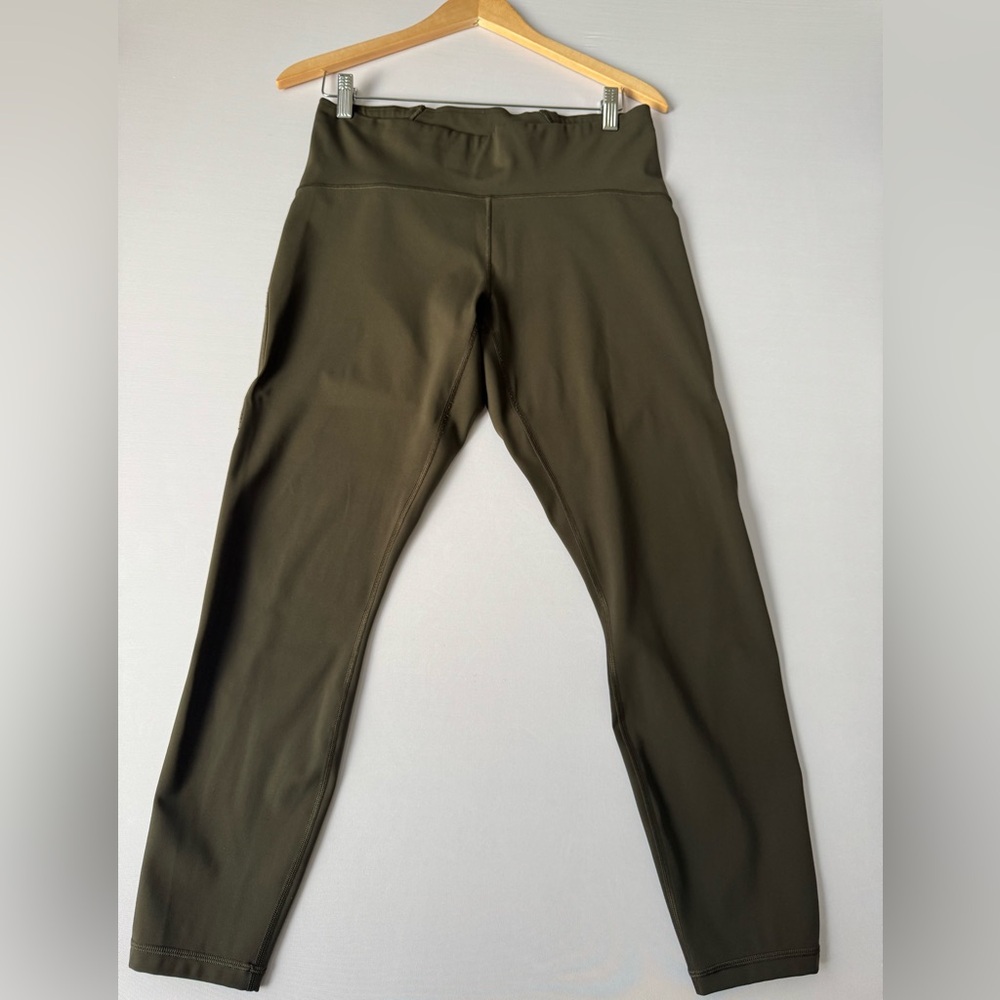 Lululemon Olive Green High-Waist Leggings